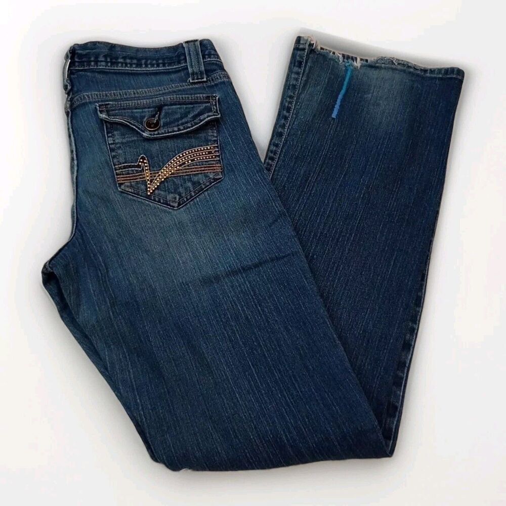 Junior Women’s Cruel Girl Cadence Distressed Low Rise Size 9 Long